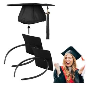 2 PC Graduation Cap Headband for Women